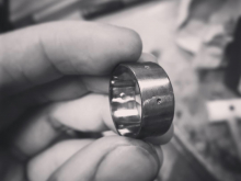Unstitched Ring, Blackened